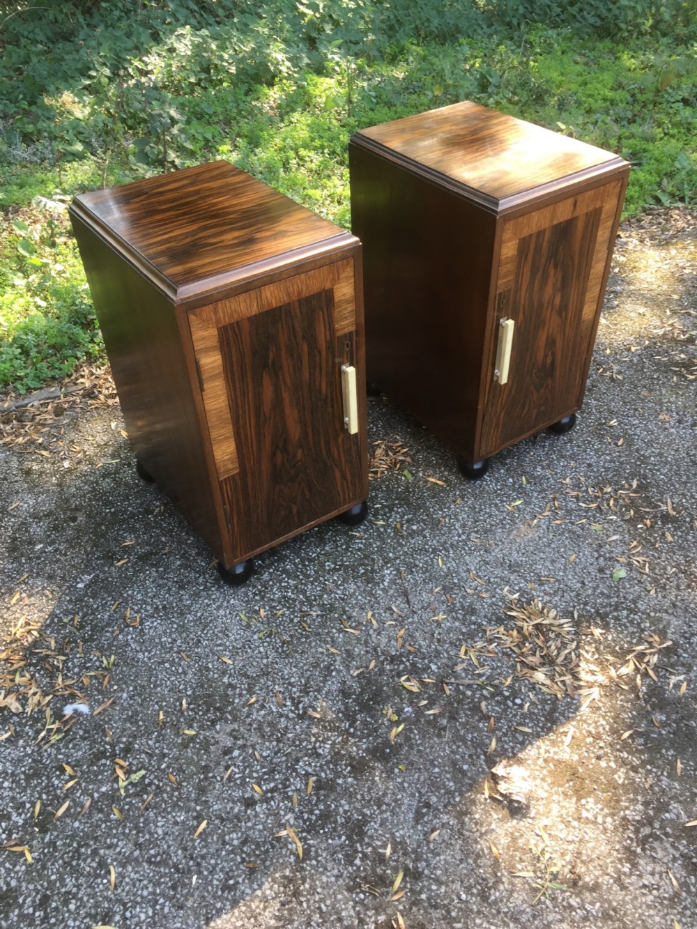 Pair of Art Deco bedside cabinets  View XII