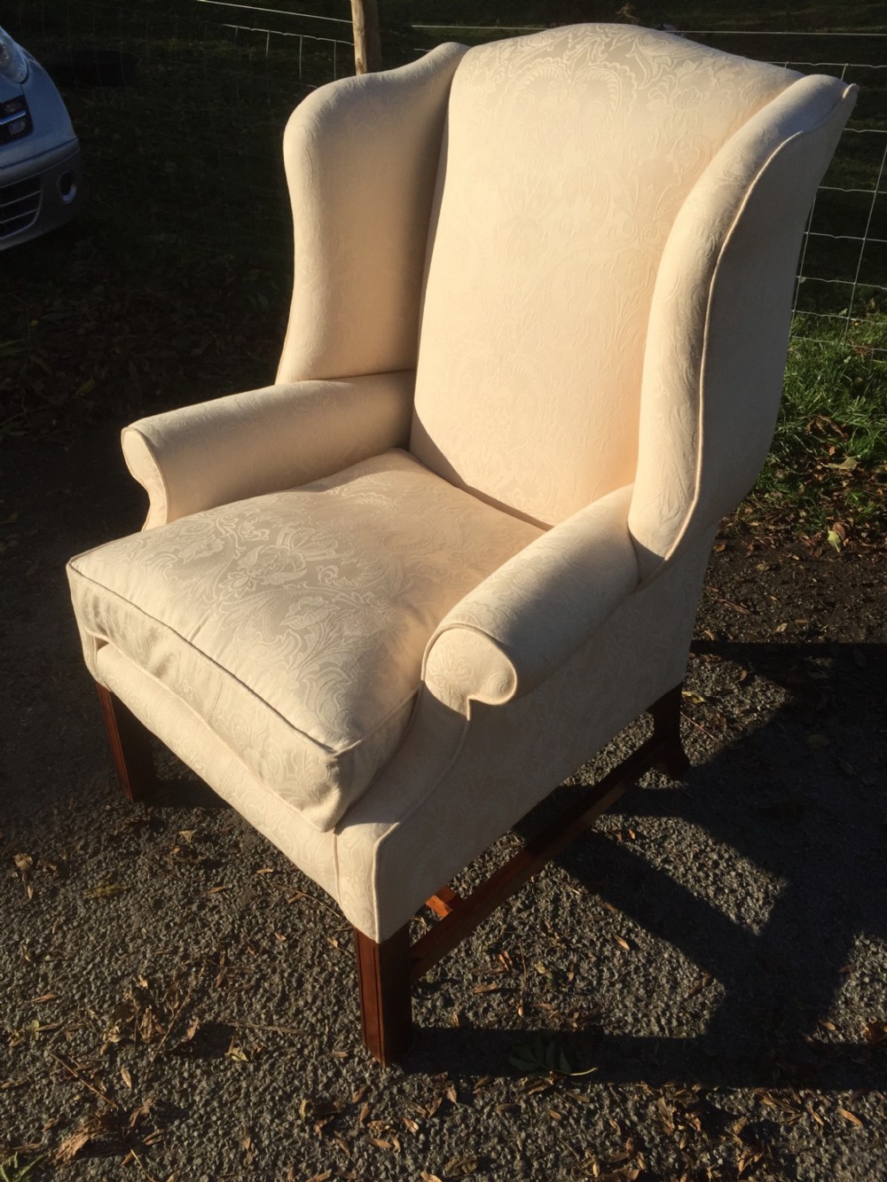 Georgian style winged armchair circa 1920  View II