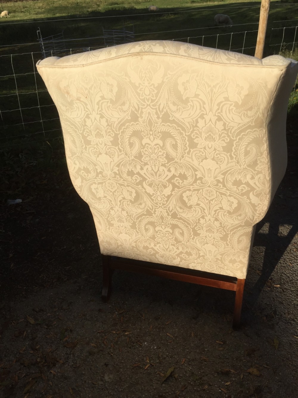 Georgian style winged armchair circa 1920  View IX