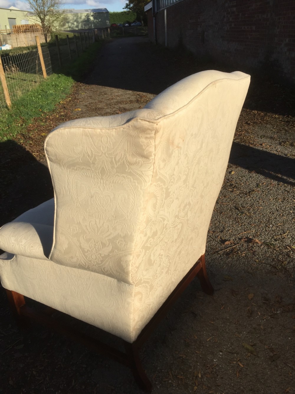 Georgian style winged armchair circa 1920  View X