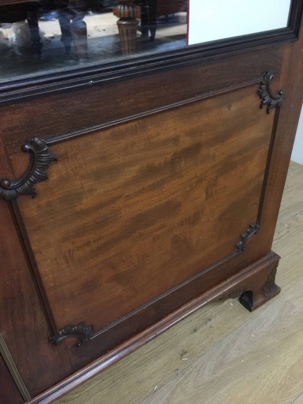 Antique edwardian mahogany two door wardrobe London made  View IV