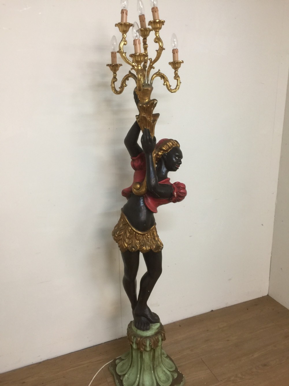 Italian carved wood Blackamoor figure circa 1920 View VI