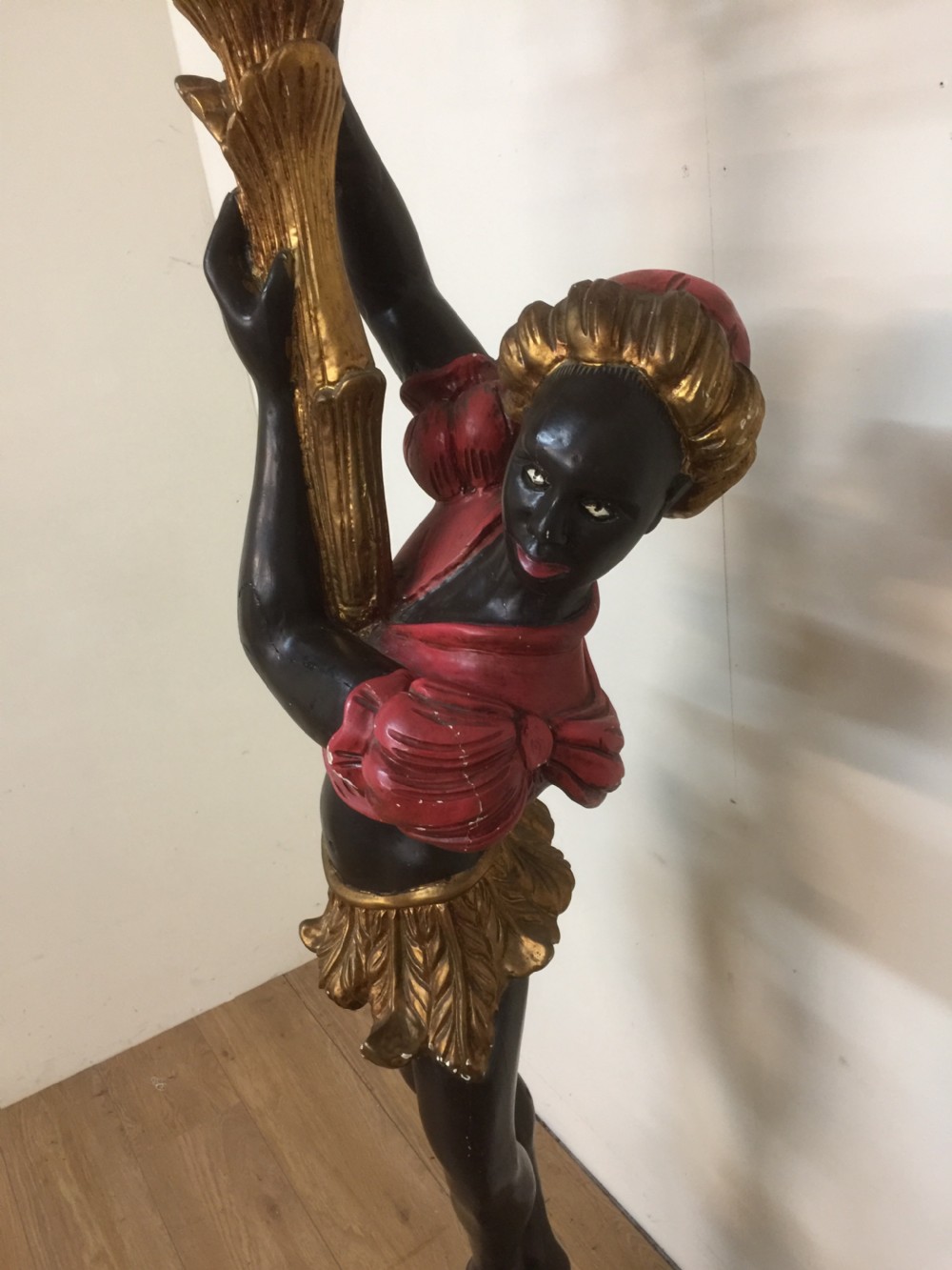 Italian carved wood Blackamoor figure circa 1920 View IX