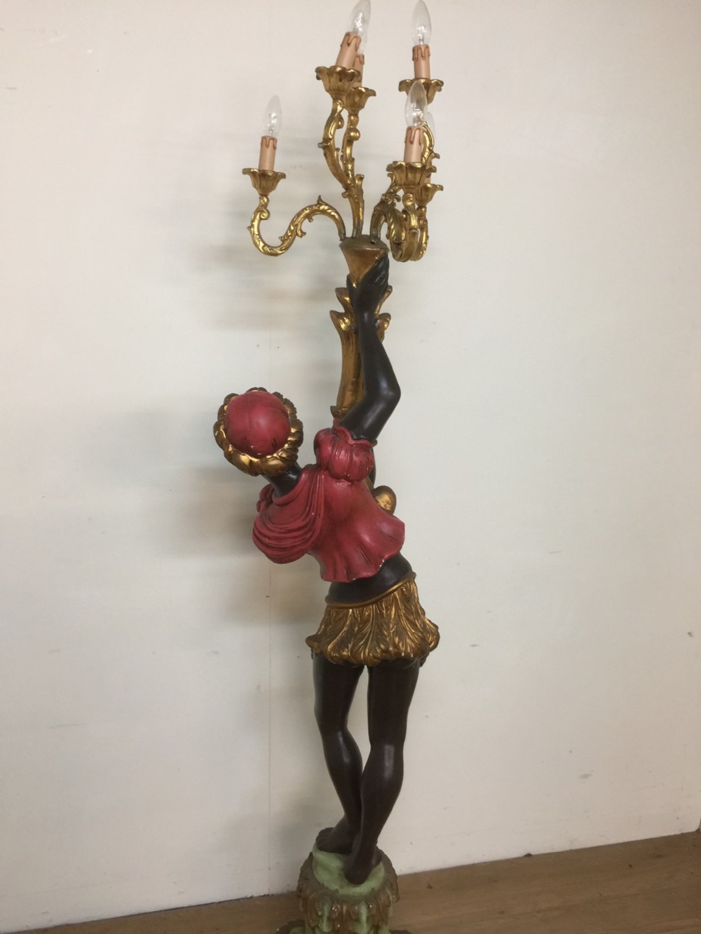 Italian carved wood Blackamoor figure circa 1920 View X