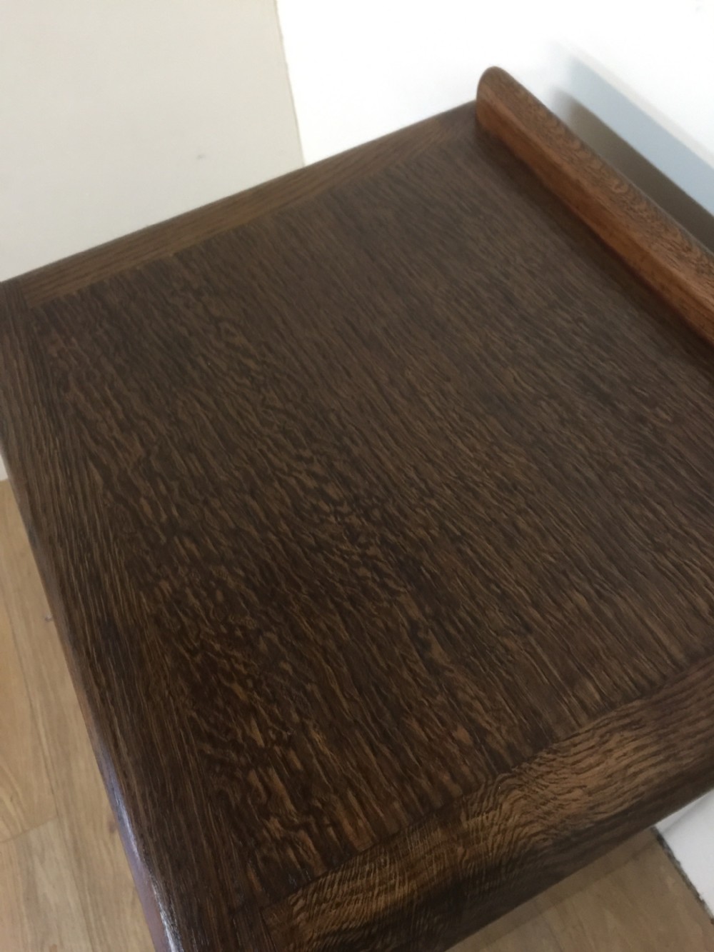 Oak tambour fronted filing drawers  circa 1920 View V
