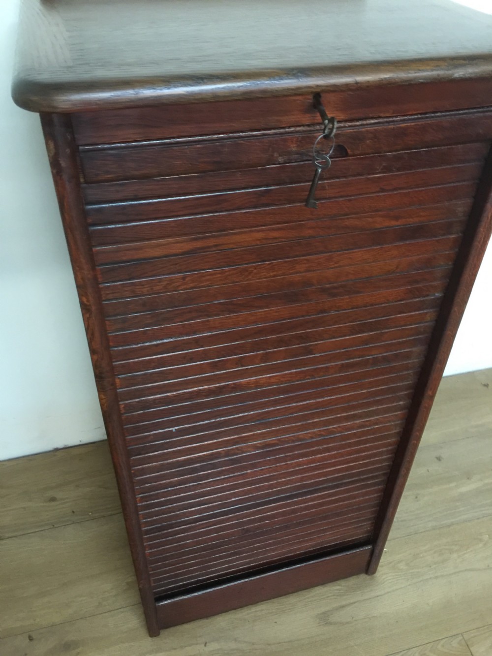 Oak tambour fronted filing drawers  circa 1920 View VIII