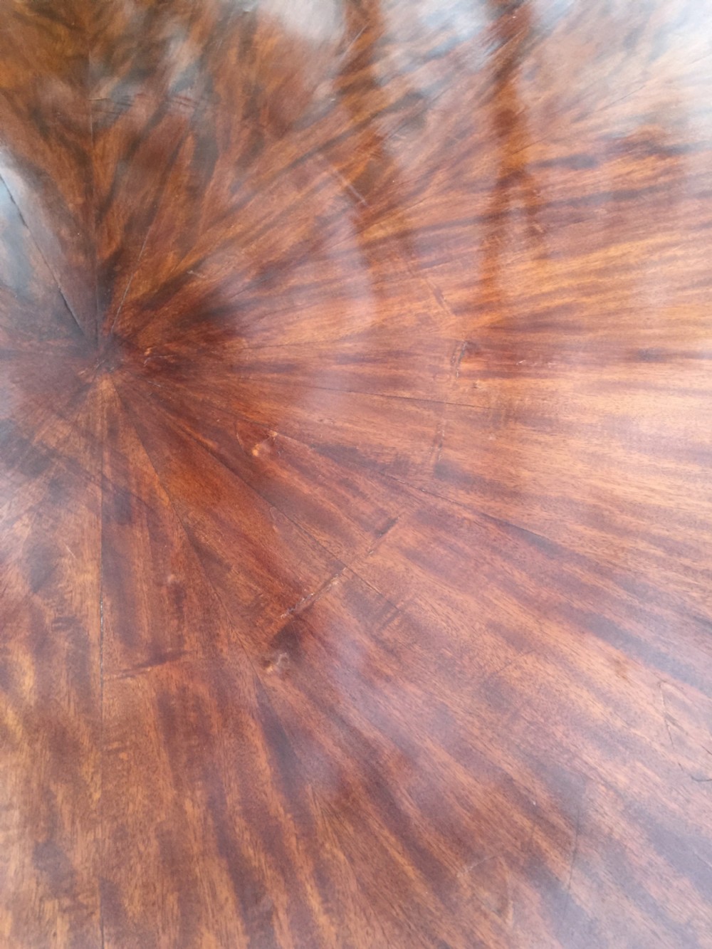 Large nineteenth century circular eight seater dining table  View VII