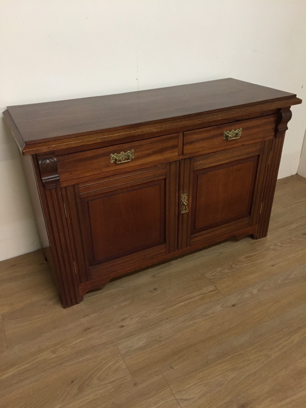 Late nineteenth century walnut dresser base 