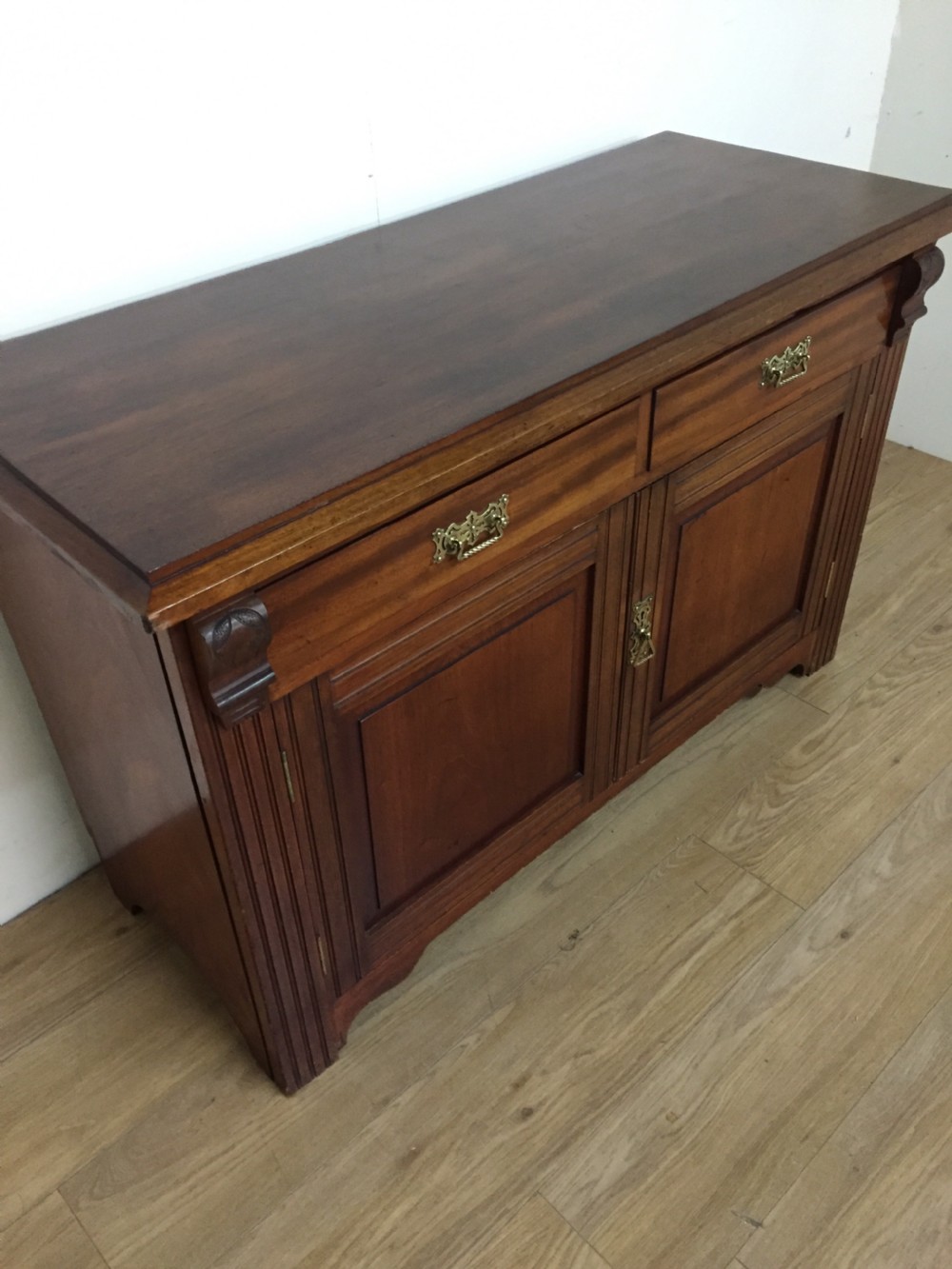 Late nineteenth century walnut dresser base  View II