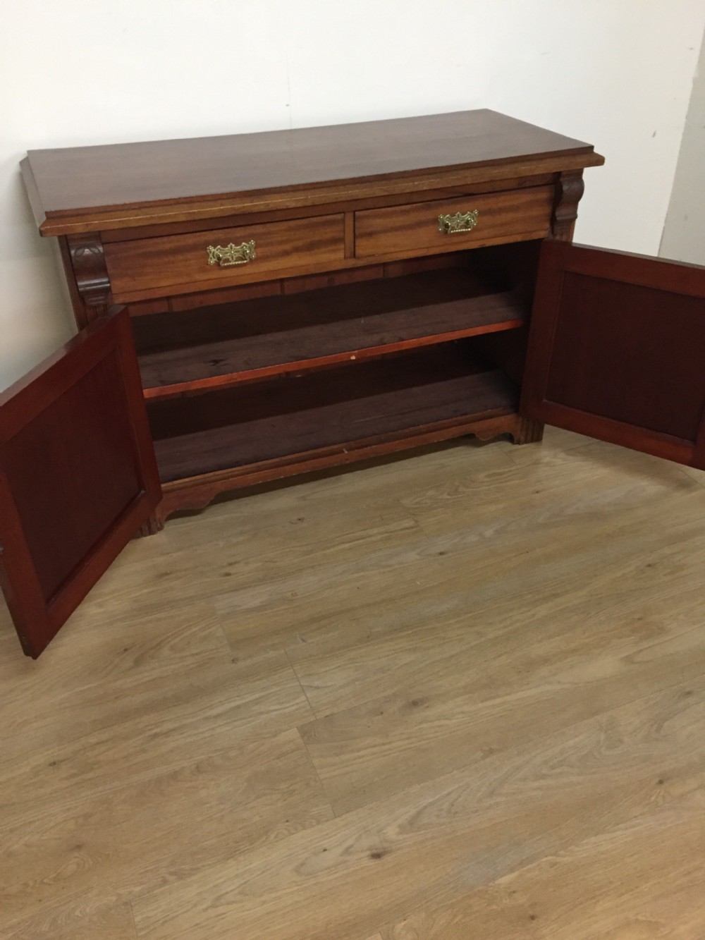 Late nineteenth century walnut dresser base  View VII