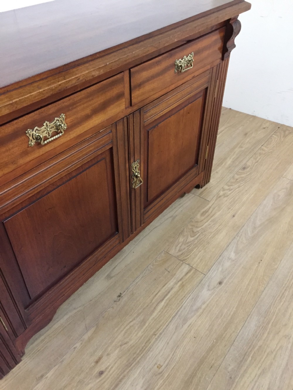 Late nineteenth century walnut dresser base  View IX