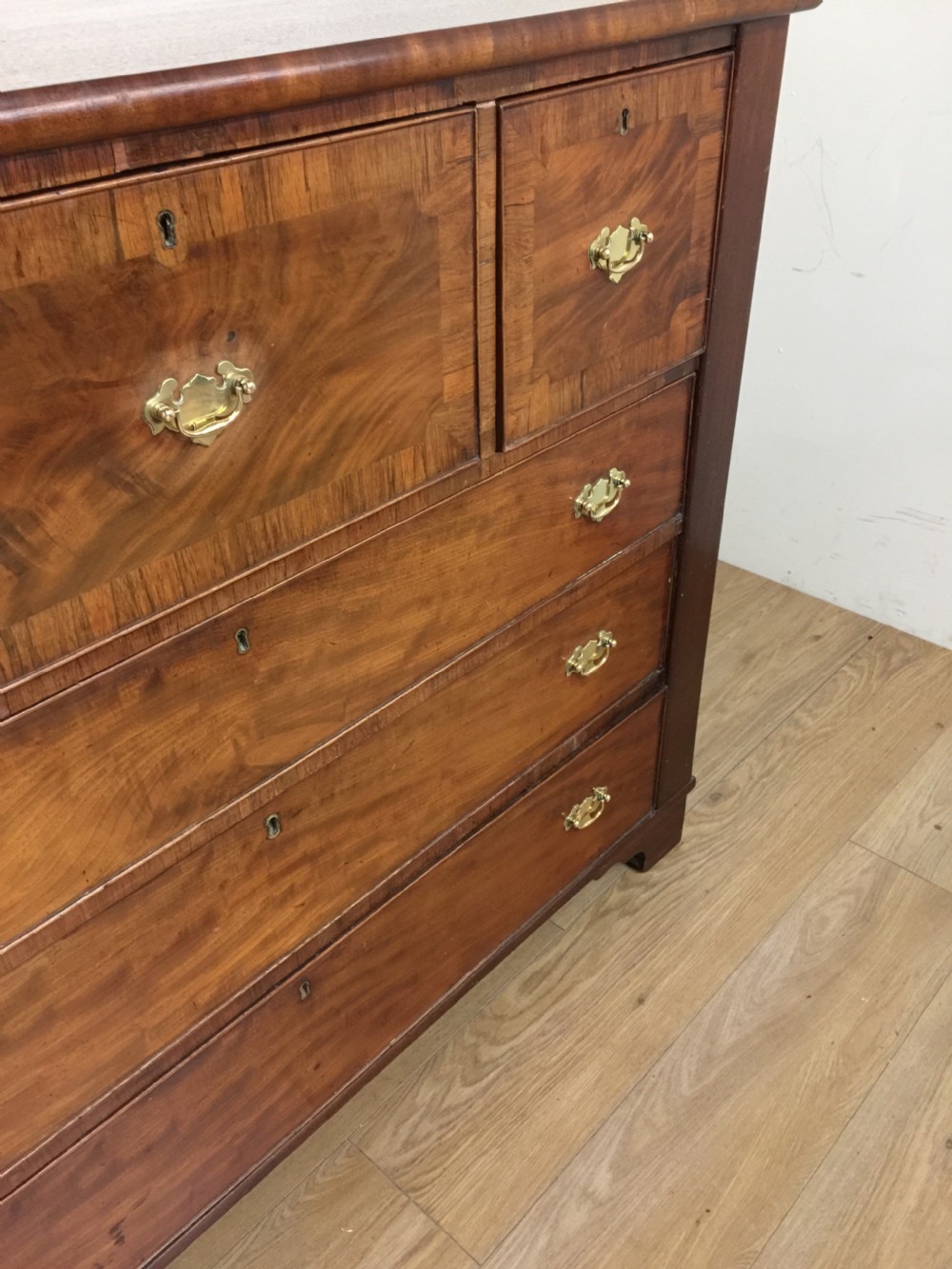 Nineteenth century walnut chest of drawers  View II