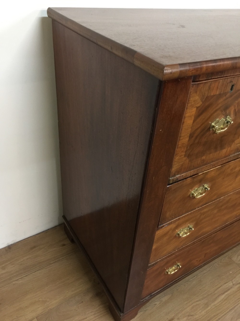 Nineteenth century walnut chest of drawers  View V
