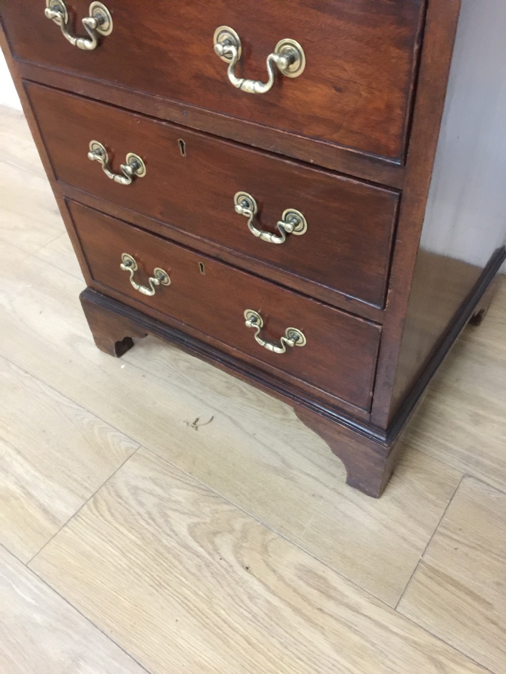 Small Edwardian bureau bookcase only 19 inches wide View VI