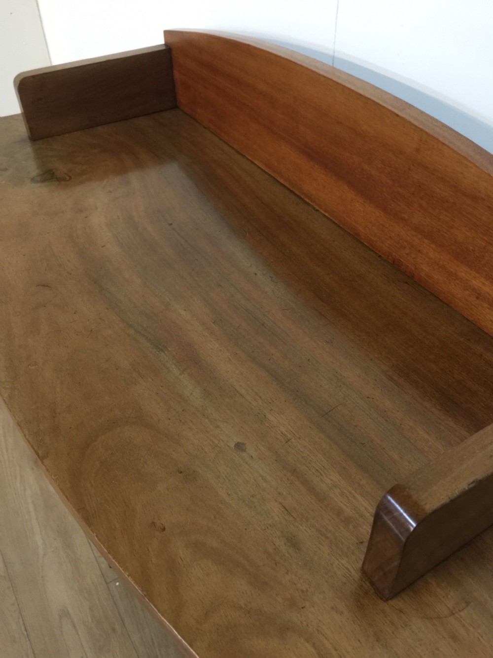 Arts and crafts freestanding open bookshelves in faded walnut View VII
