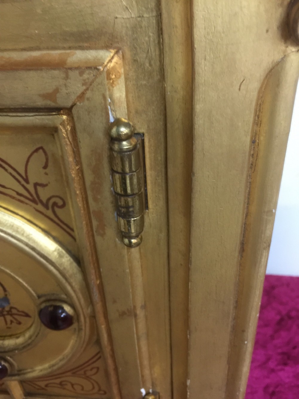 Antique gilded tabernacle safe with key  View XII