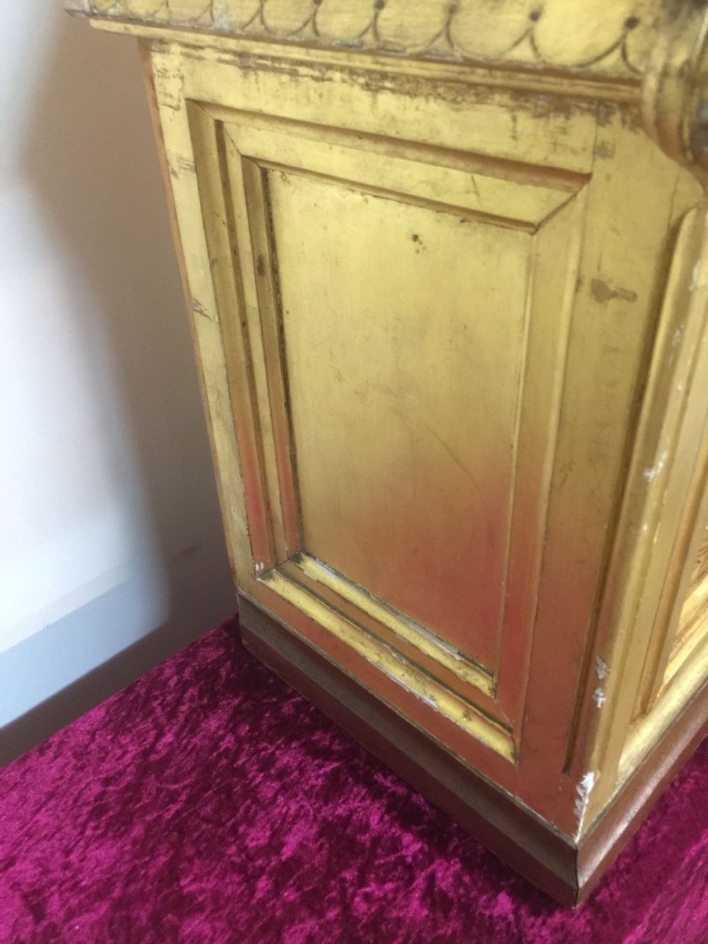 Antique gilded tabernacle safe with key  View XIV