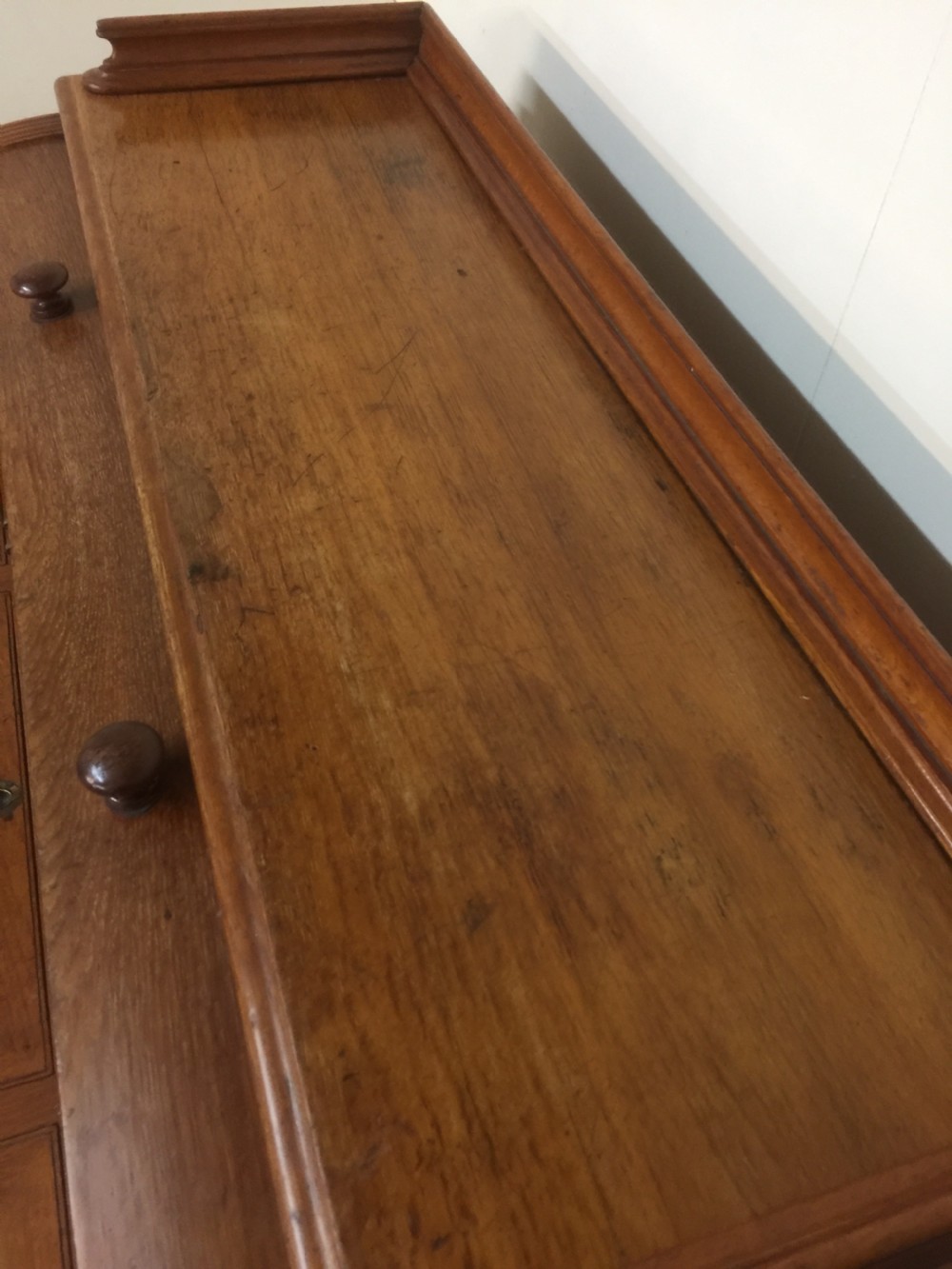 Nineteenth century golden oak cylinder desk by Carter of London View VII