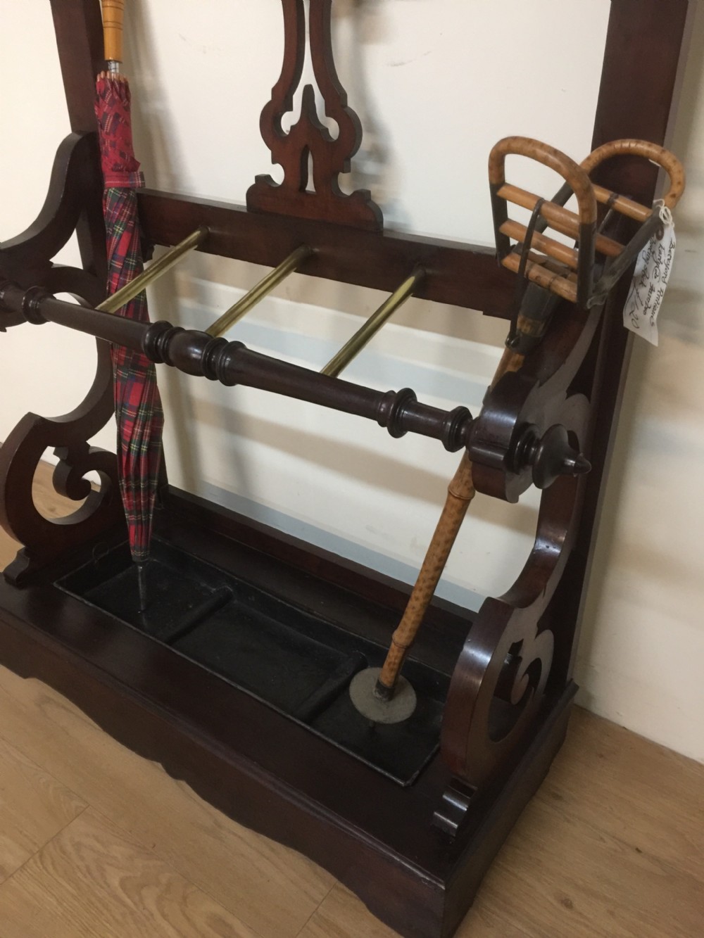 Nineteenth century mahogany hall stand in originalcondition  View II