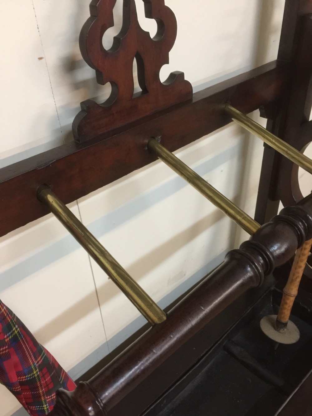 Nineteenth century mahogany hall stand in originalcondition  View IX
