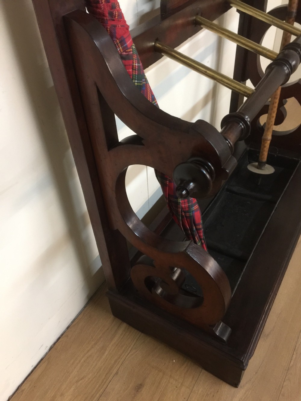 Nineteenth century mahogany hall stand in originalcondition  View X