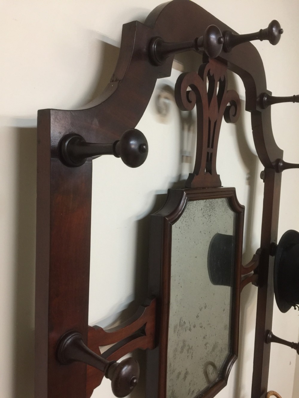 Nineteenth century mahogany hall stand in originalcondition  View XI