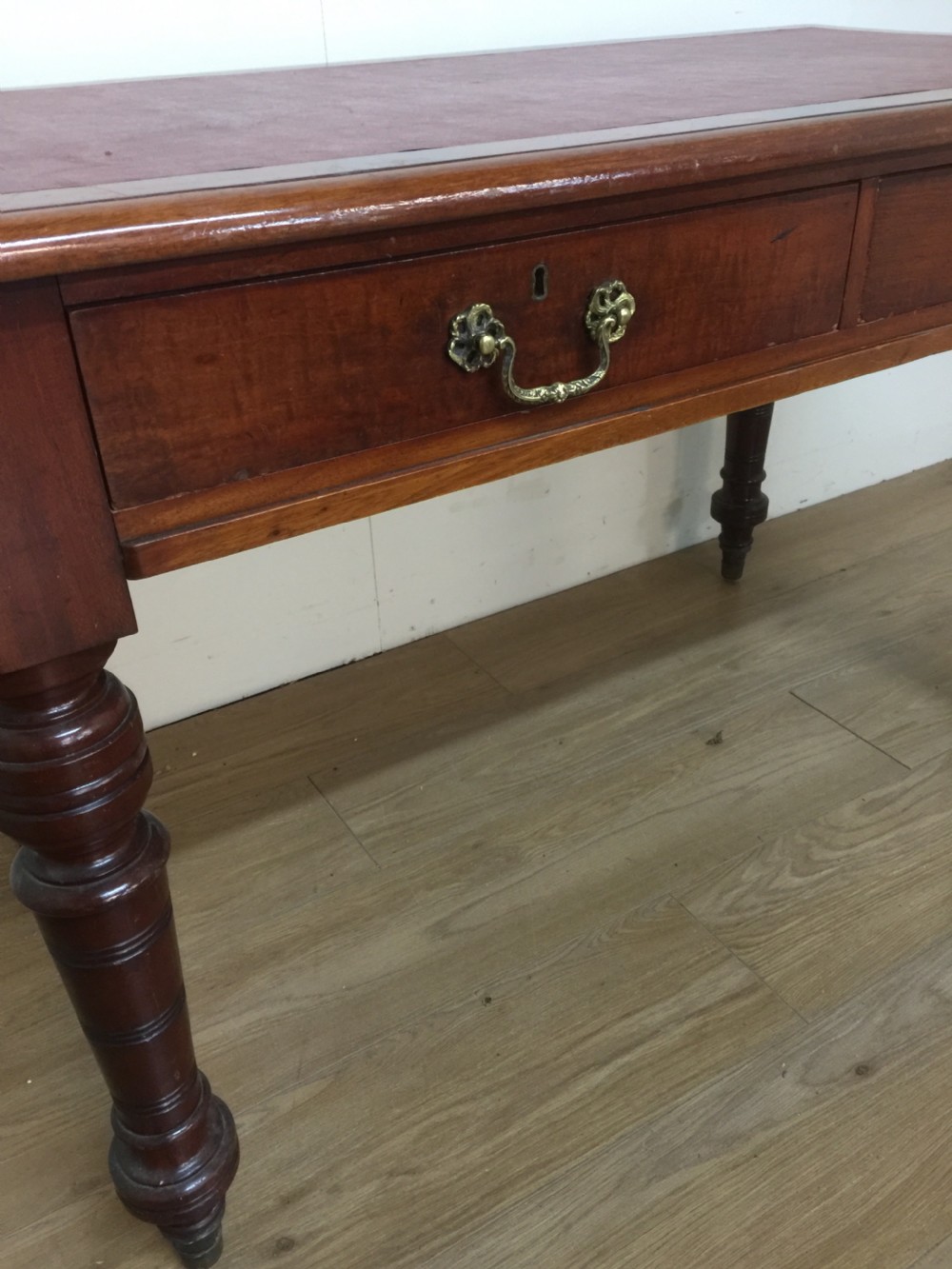 Nineteenth century two drawer walnut writing table View II