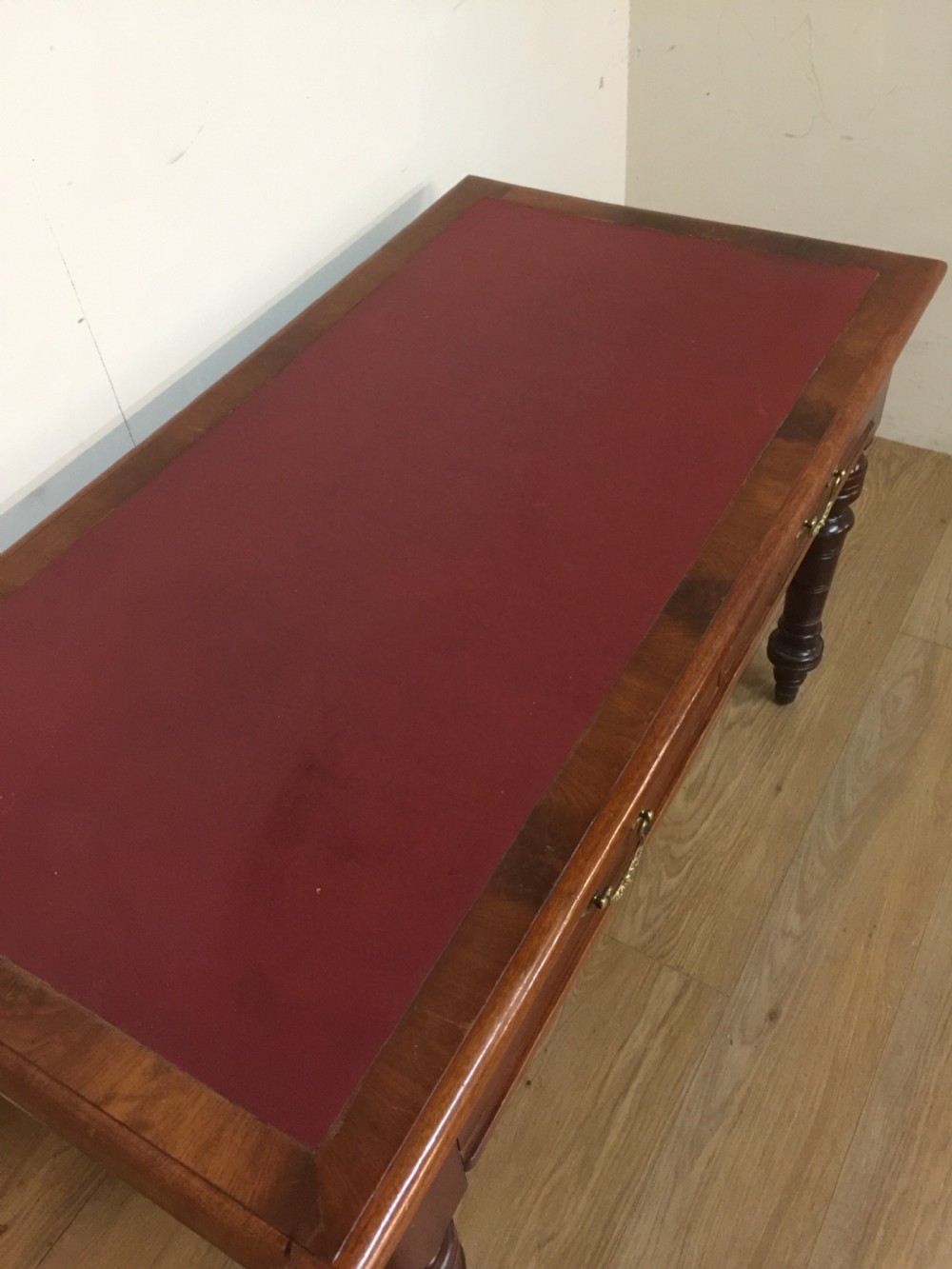 Nineteenth century two drawer walnut writing table View III