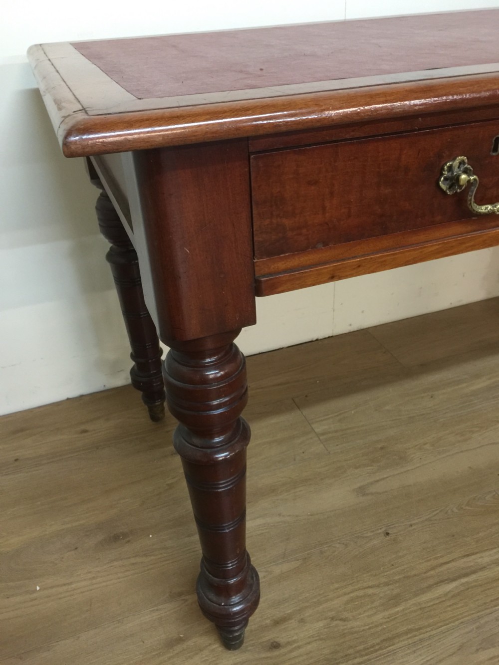 Nineteenth century two drawer walnut writing table View IV