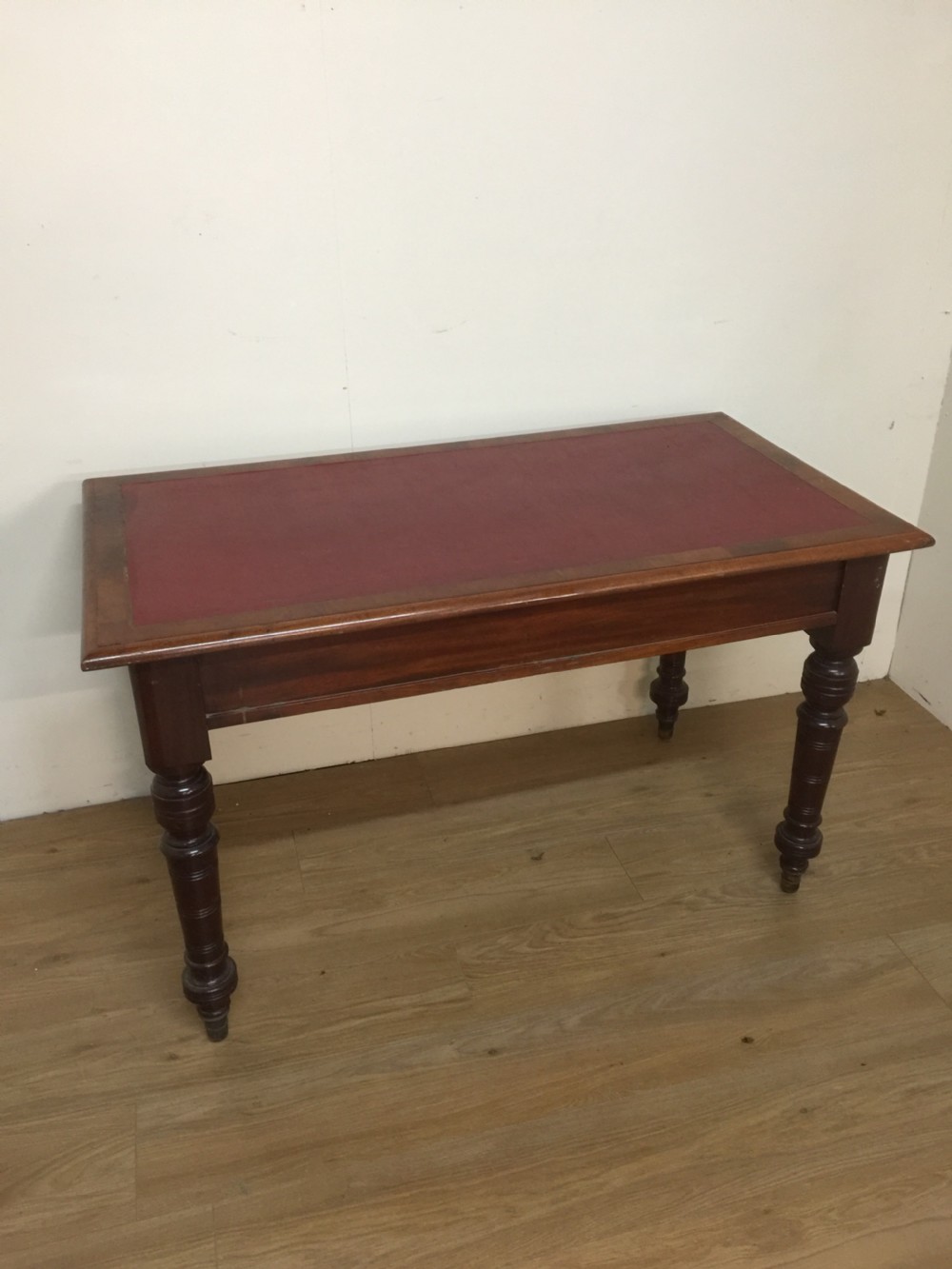 Nineteenth century two drawer walnut writing table View VIII