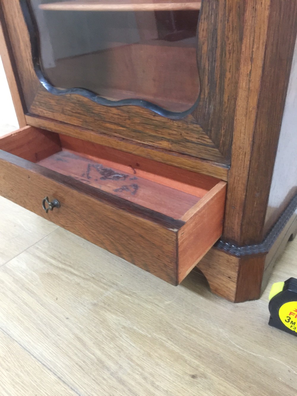 Nineteenth century rosewood salesman’s sample glazed cupboard View VI