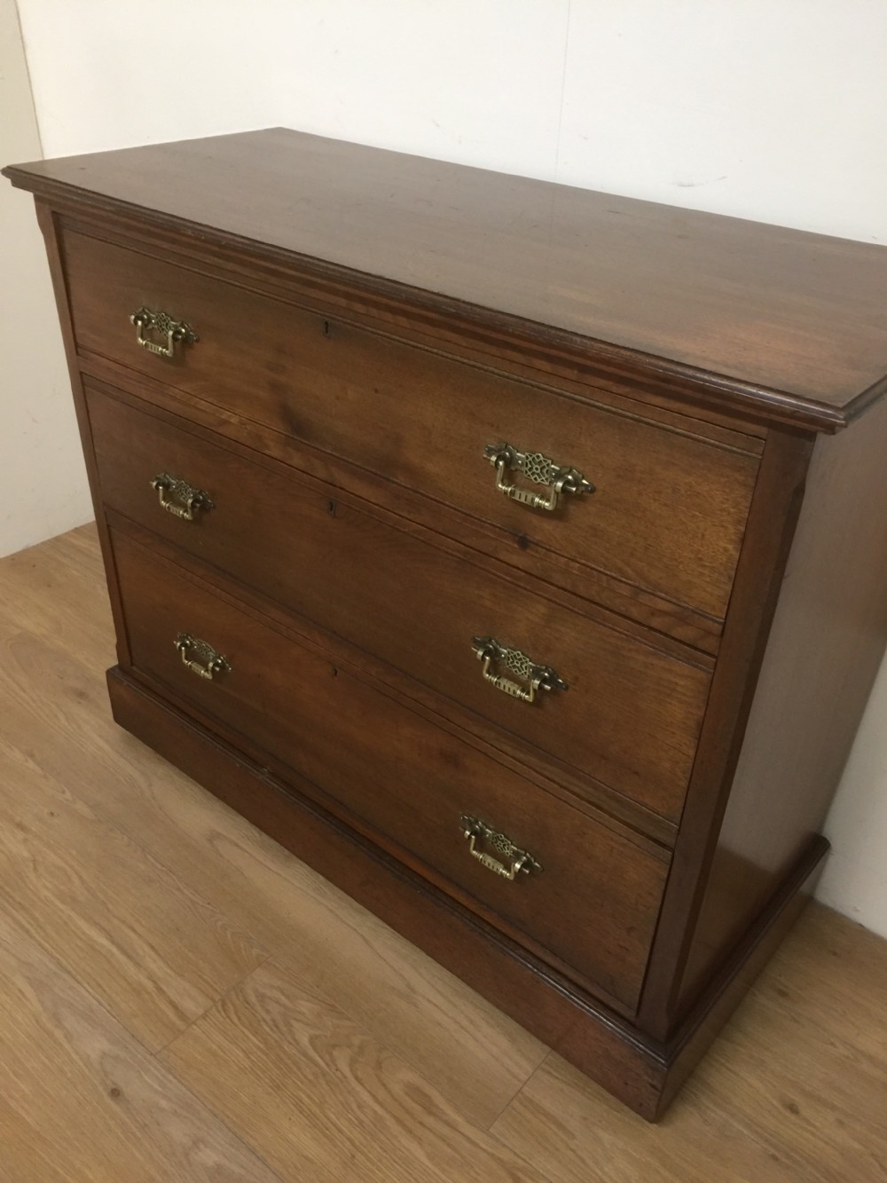 Nineteenth century solid walnut chest of drawers  View V