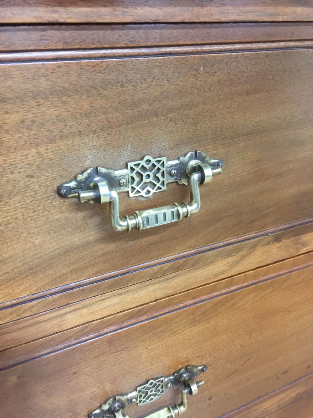 Nineteenth century solid walnut chest of drawers  View VI