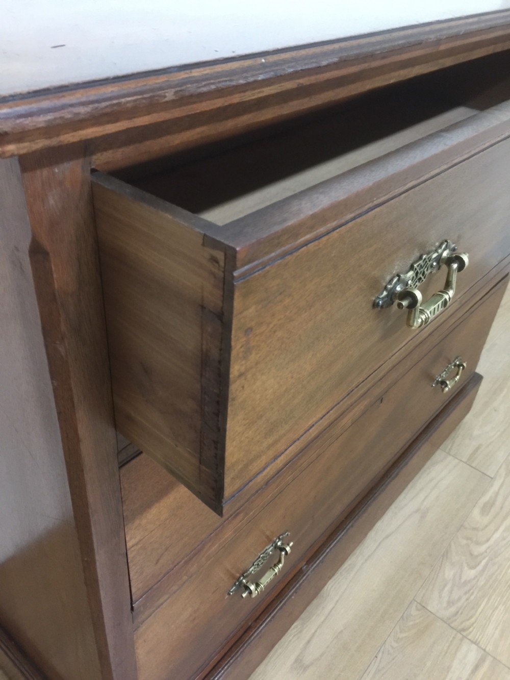 Nineteenth century solid walnut chest of drawers  View VII