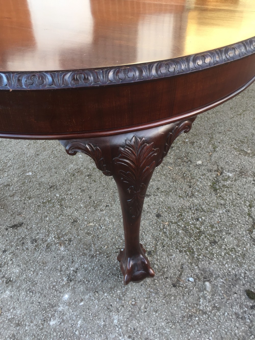 Nineteenth century mahogany extending eight seater dining table  View IV