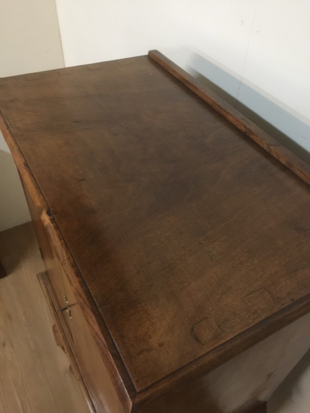 Walnut crossbanded Georgian style cabinet circa 1920 View V