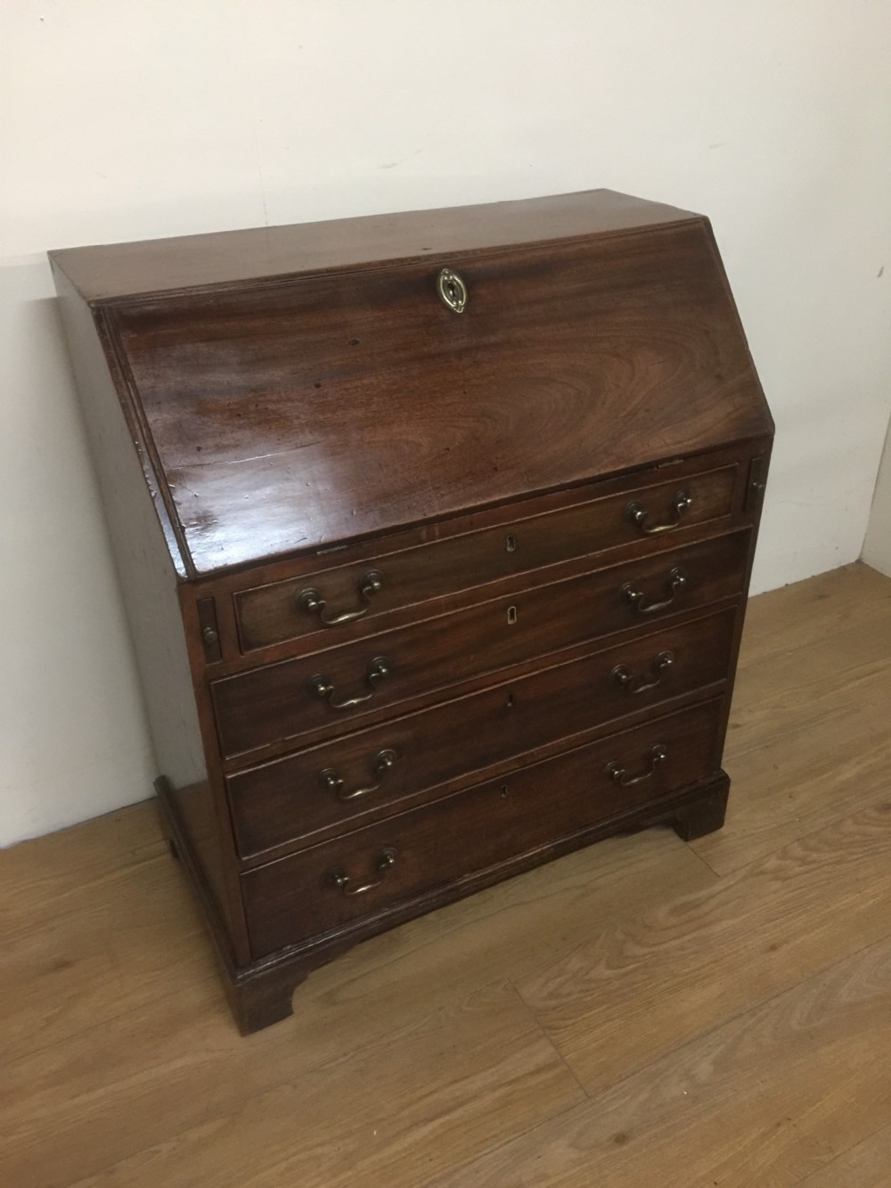 Small nineteenth century mahogany bureau 