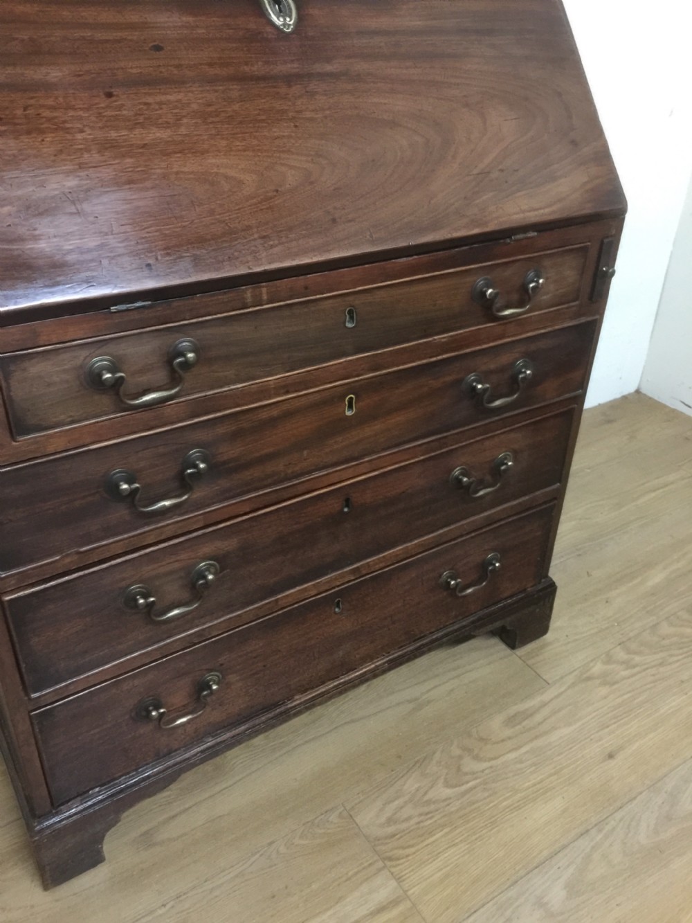 Small nineteenth century mahogany bureau  View IV