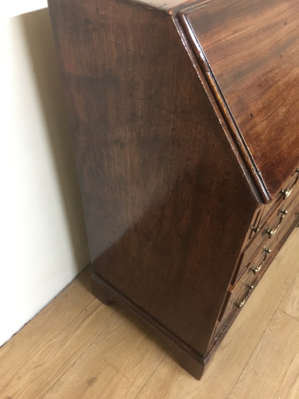 Small nineteenth century mahogany bureau  View VI