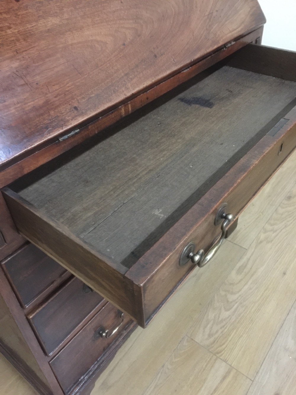Small nineteenth century mahogany bureau  View IX