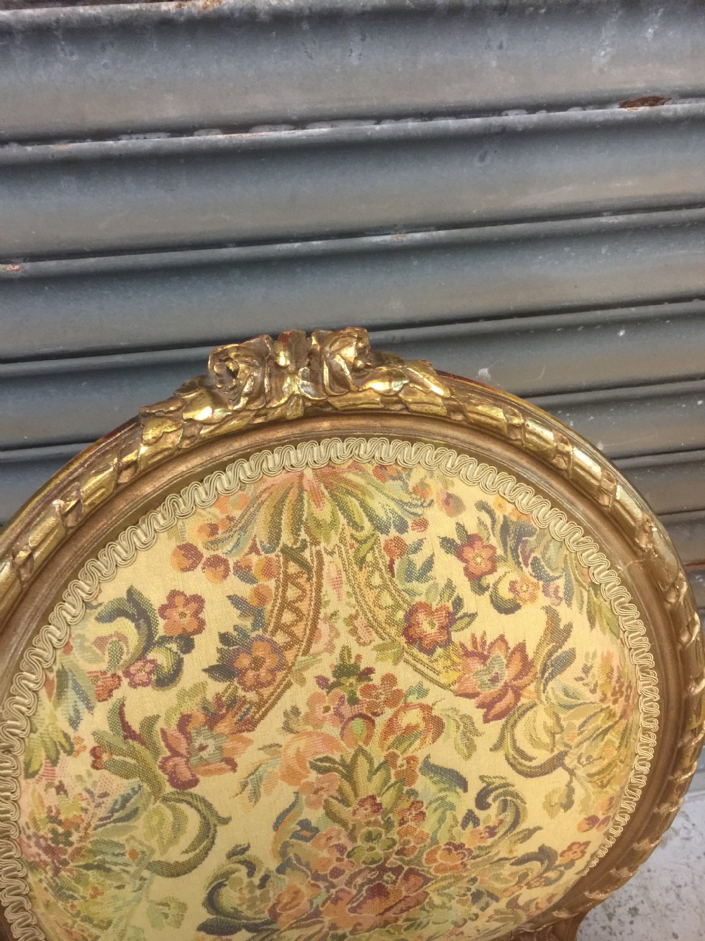 Pair of nineteenth century gilded French chairs  View IV