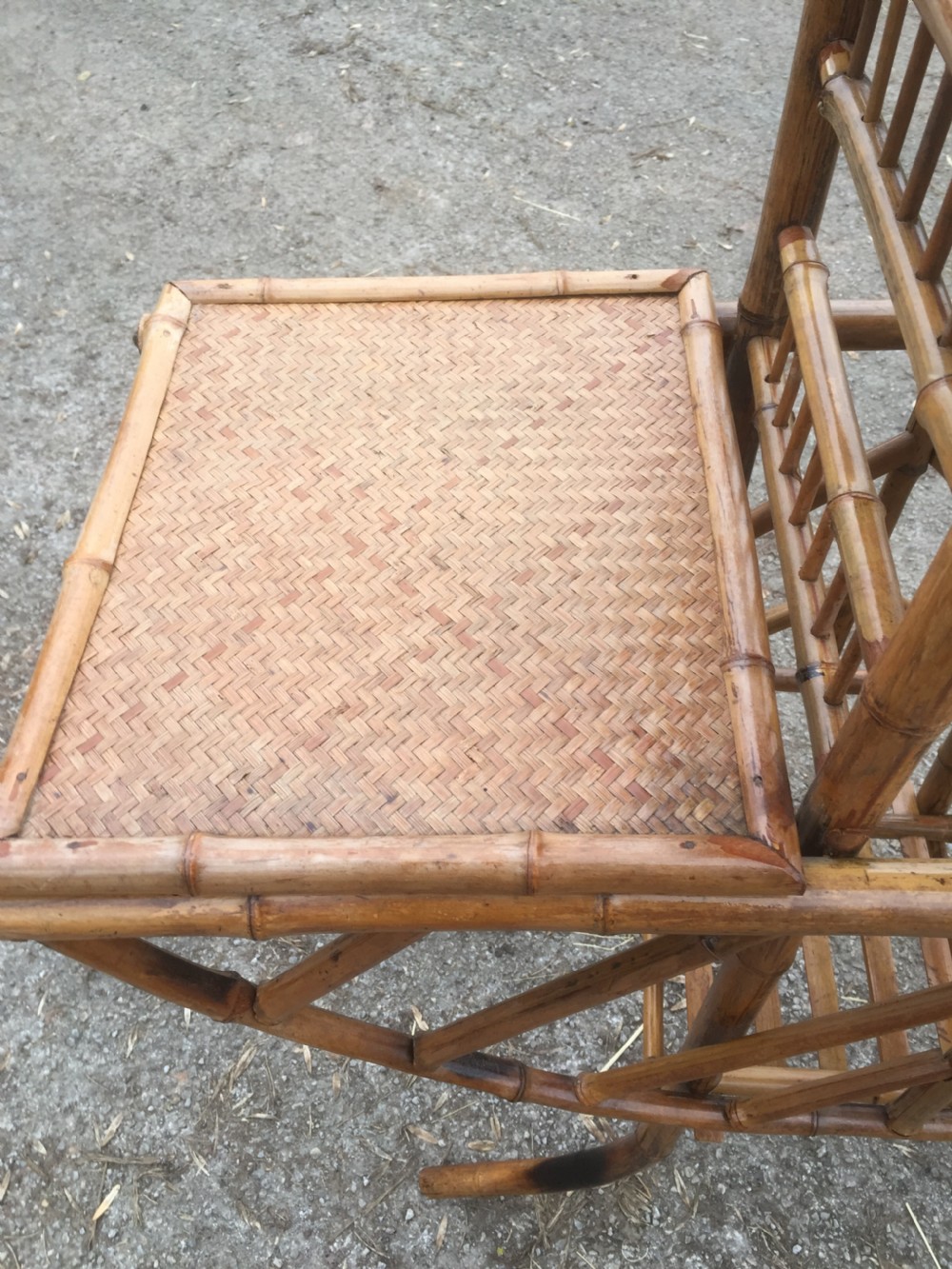 Bamboo art nouveau three tier stand circa 1900 View VIII