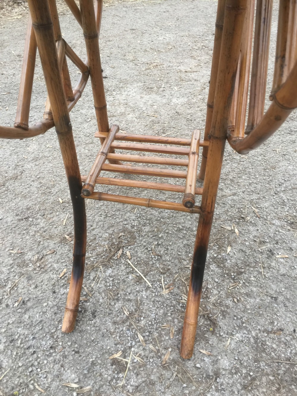 Bamboo art nouveau three tier stand circa 1900 View XII