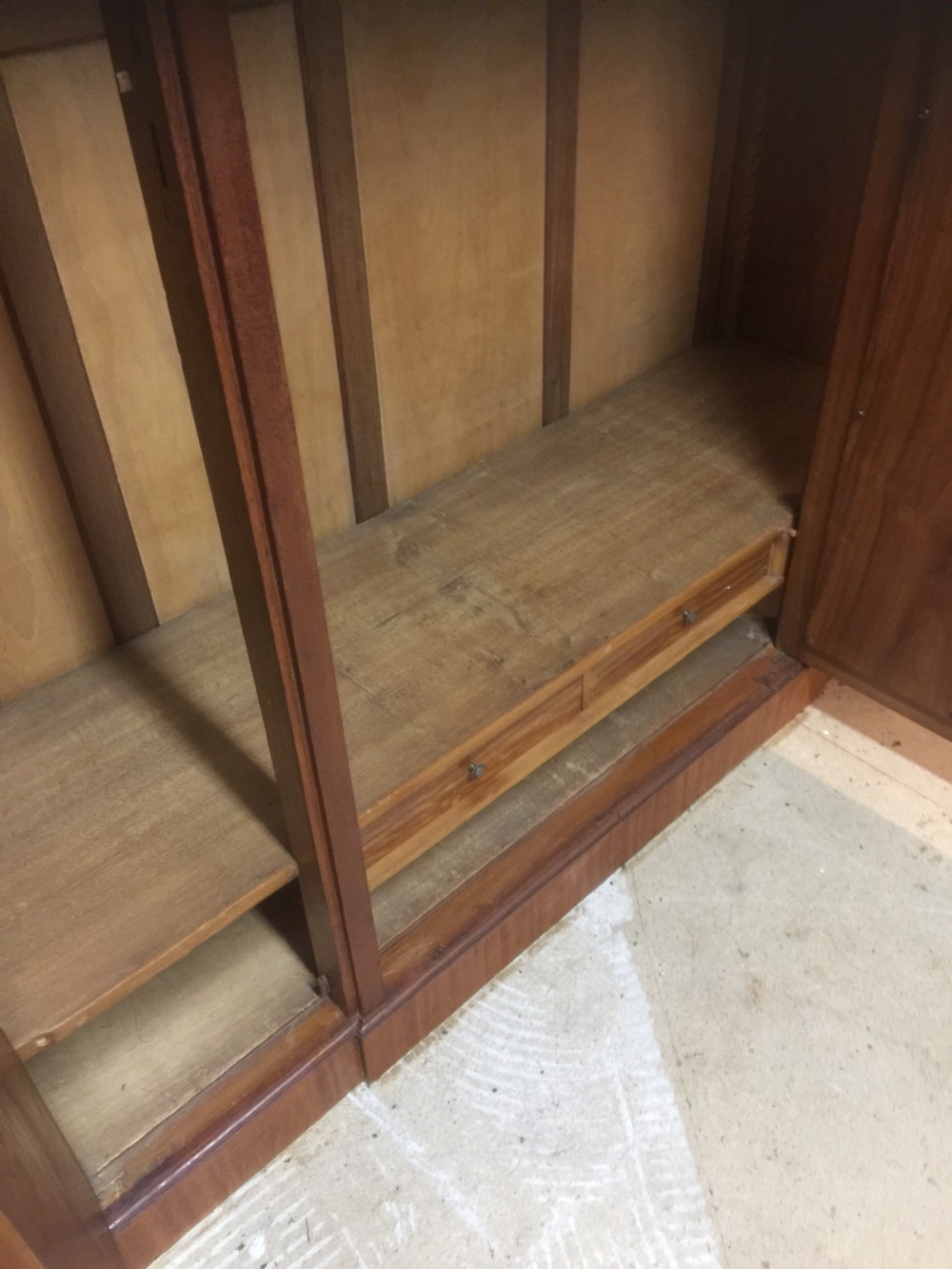 Edwardian French triple wardrobe with ormolu decoration circa 1900 View X