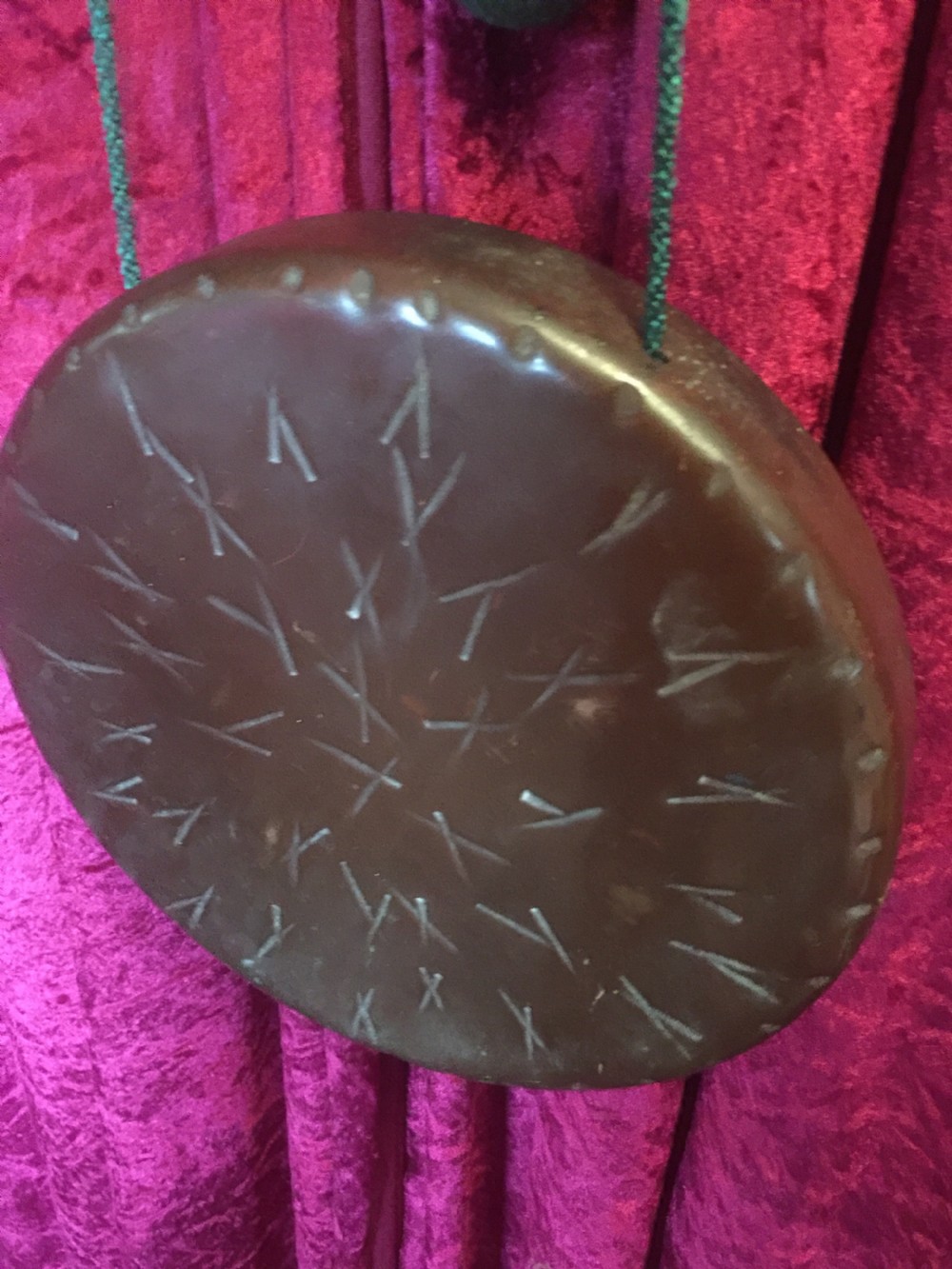 Nineteenth century wall mounted dinner gong  View II