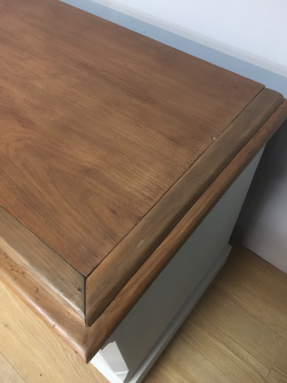 Nineteenth century painted low dresser base  View V