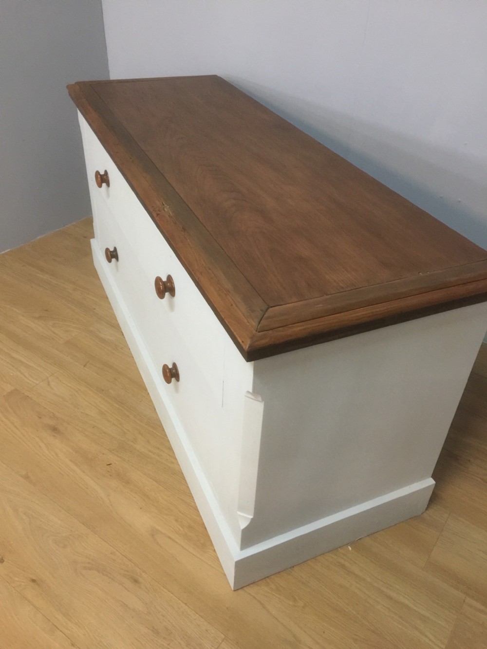 Nineteenth century painted low dresser base  View VI