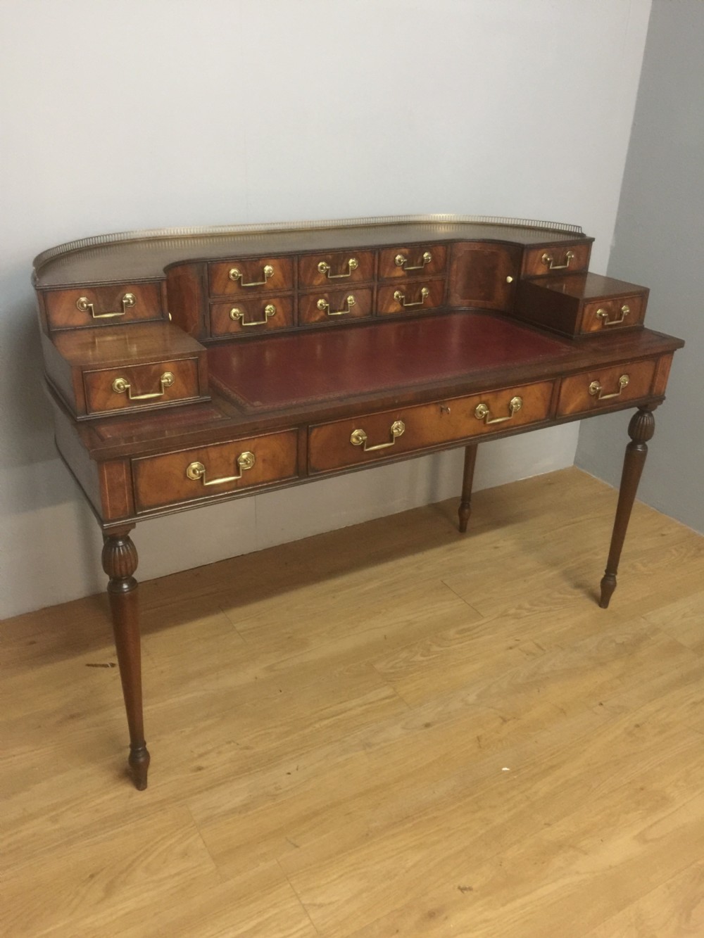 Nineteenth century mahogany Carlton House desk View II