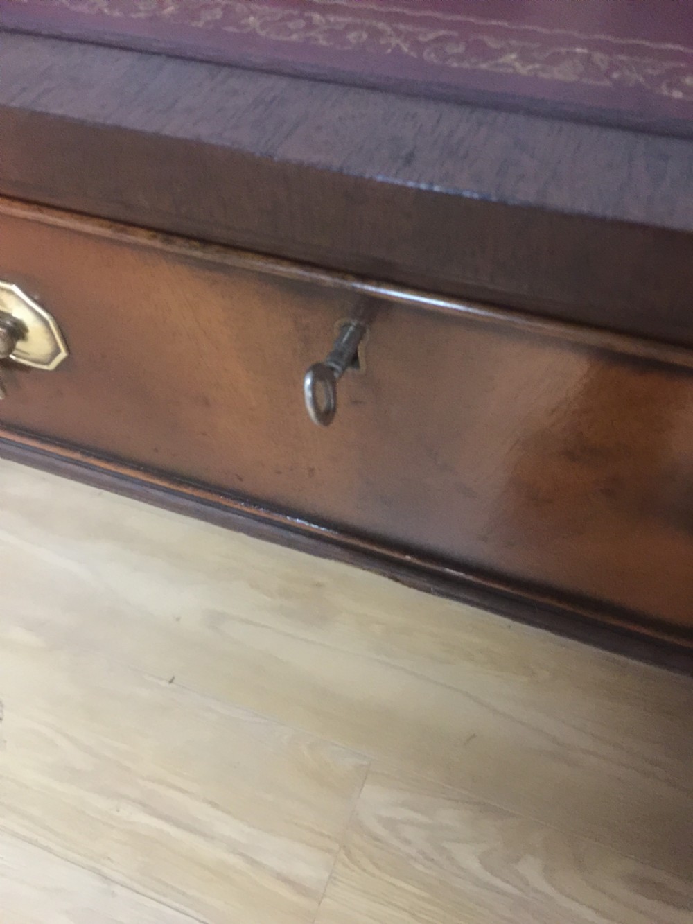 Nineteenth century mahogany Carlton House desk View VI