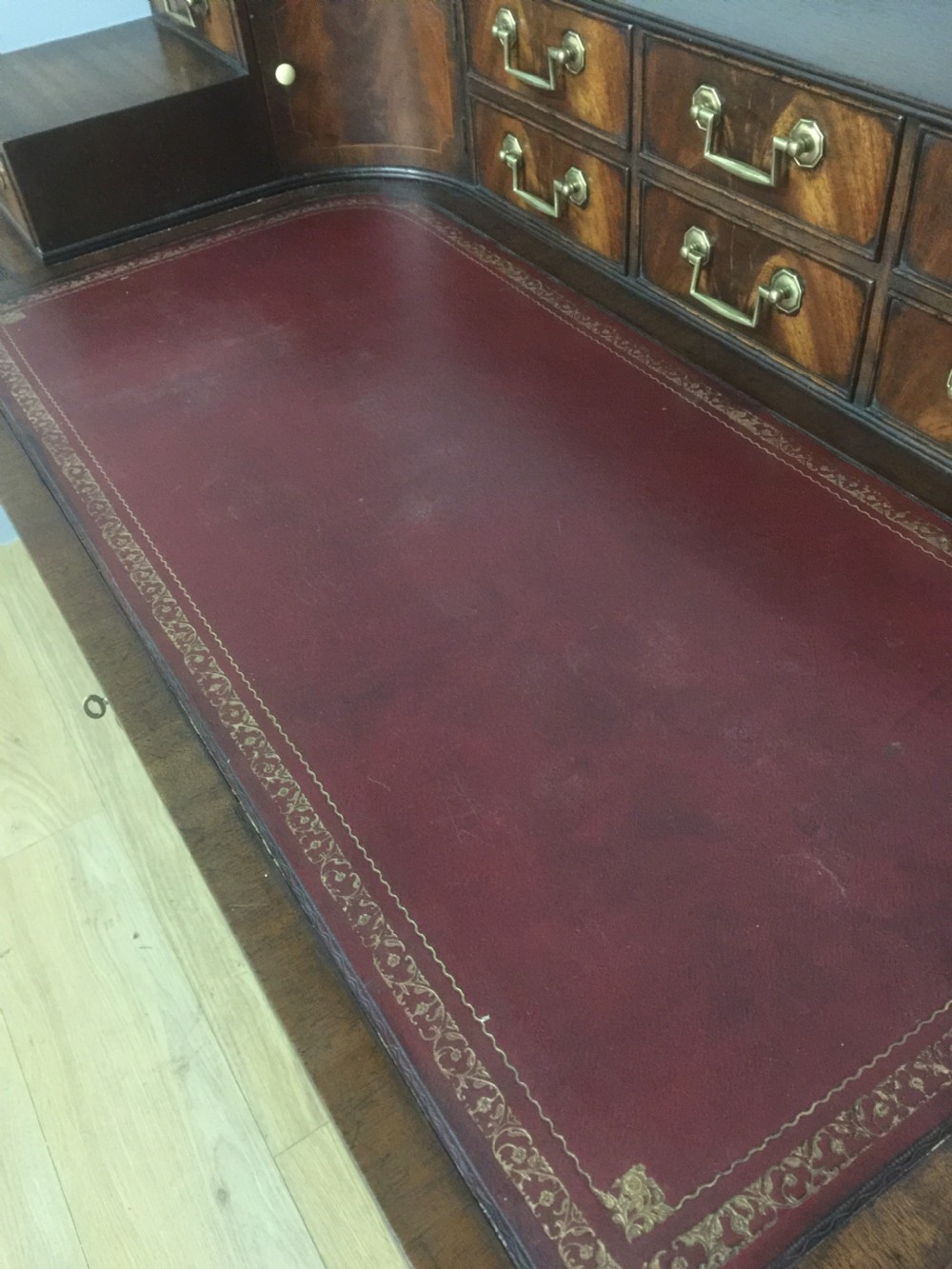 Nineteenth century mahogany Carlton House desk View X
